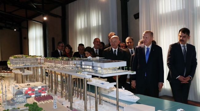 Cumhurbaşkanı Erdoğan, Galataport Projesi hakkında bilgi aldı