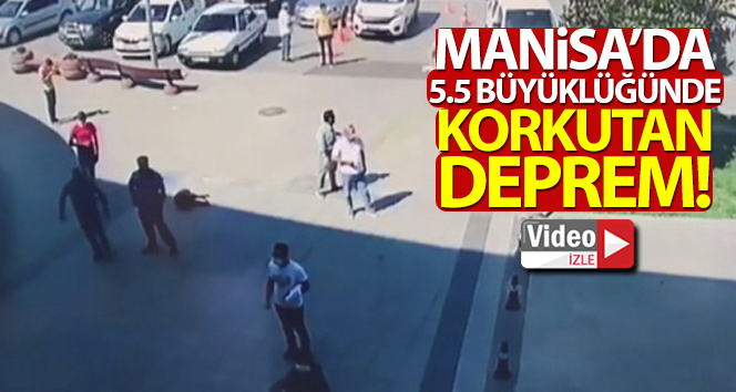 Manisa'da 5,5 büyüklüğünde deprem