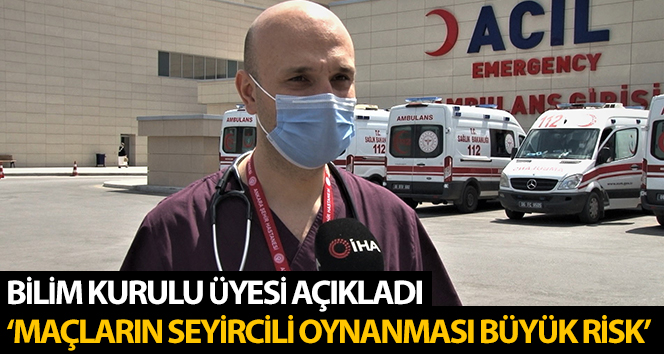 Bilim Kurulu Üyesi Kayıpmaz: “Tezahüratsız maç olmayacağı için maske kuralına uyulmayabilir, bu büyük risk”