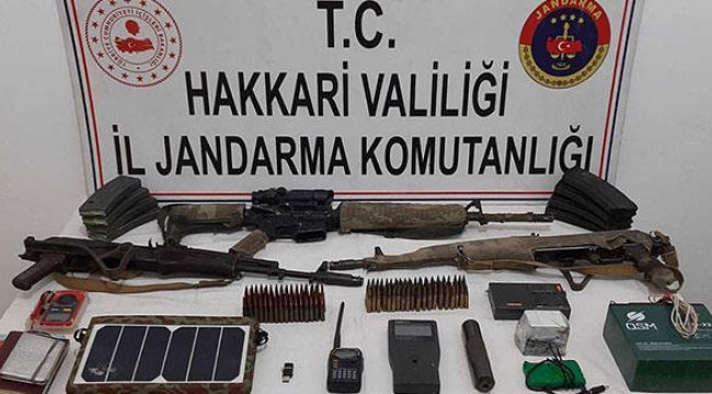 2 teröristin etkisiz hale getirildiği bölgede silah ve mühimmat ele geçirildi