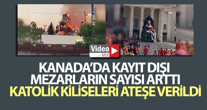 Kanada’da kayıt dışı mezarların sayısı arttı, Katolik kiliseleri ateşe verildi