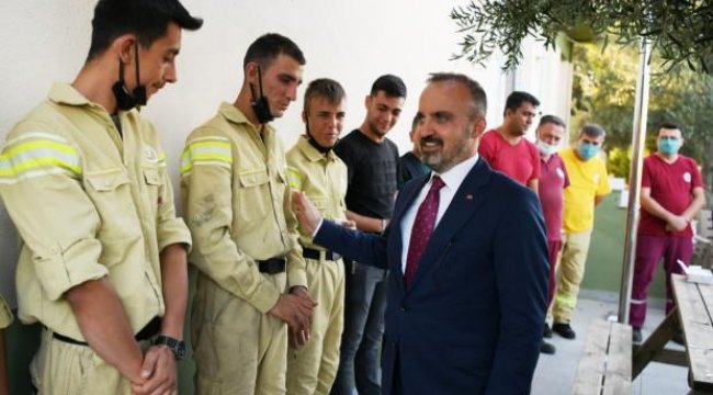 AK Parti Grup Başkanvekili Turan'dan ormanın kahramanlarına moral ziyareti