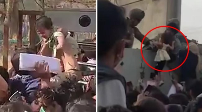 Taliban'dan kaçamayan anneler, bebeklerini dikenli teller üzerinden yabancı askerlere verdi