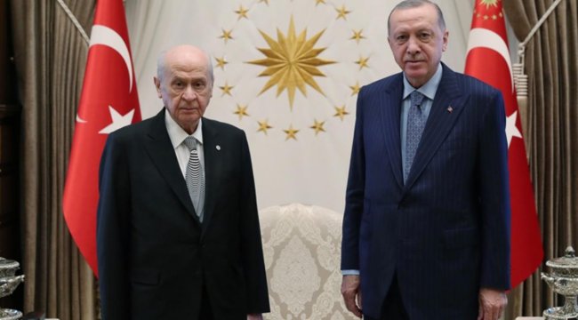 Cumhurbaşkanı Erdoğan ve Bahçeli görüşmesi başladı! Masada iki konu başlığı var