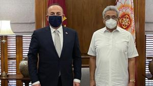 Bakan Çavuşoğlu, Sri Lanka Cumhurbaşkanı Rajapaksa ile görüştü