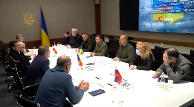 Kiev'de kritik görüşme! Üç başbakan Zelenski ile biraraya geldi