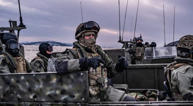 NATO'nun Norveç'teki dev tatbikatından kareler! İngiliz Kraliyet Deniz Piyadeleri de katıldı