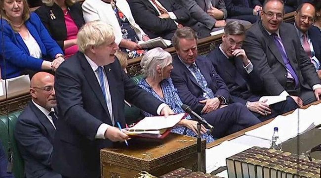 Boris Johnson'ın veda konuşması gündem oldu!