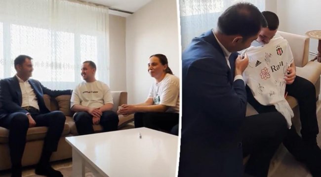 Bakan Kurum'dan kendisine mektup yazan Yasin Taşkın'a ziyaret