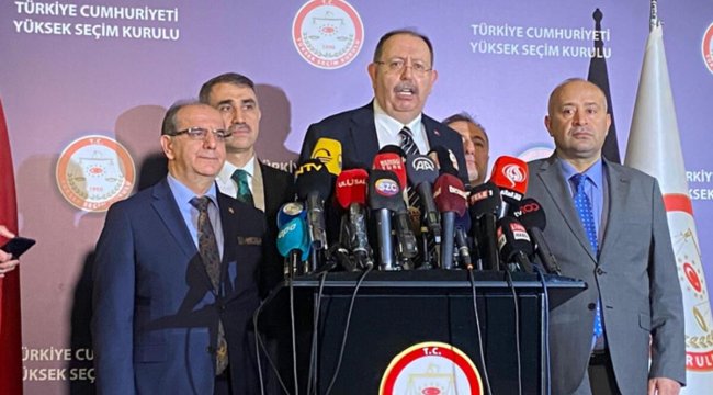 YSK Başkanı Yener: Milletvekilliği seçiminde kesin sonuçlar bugün ya da yarın