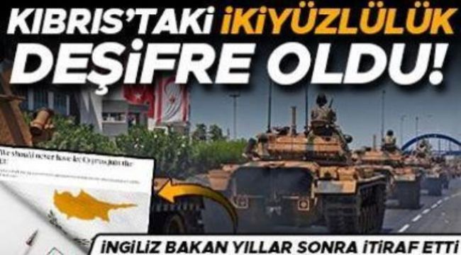 Yıllar sonra gelen Kıbrıs itirafı... İngiliz bakan adını koydu: İkiyüzlülük