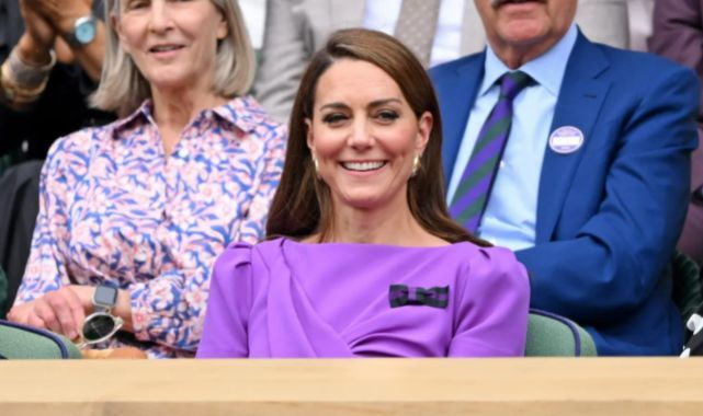 Kanser tedavisi gören Kate Middleton, Wimbledon finalinde halkın karşısına çıktı! Ayakta alkışlandı