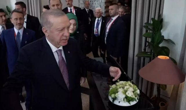 Zirveye damga vuran an! Erdoğan, karşısında görünce dayanamadı: Gel bir sarılayım sana