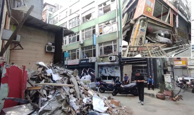 Beyoğlu'nda patlamanın yarattığı hasar gün ağarınca ortaya çıktı